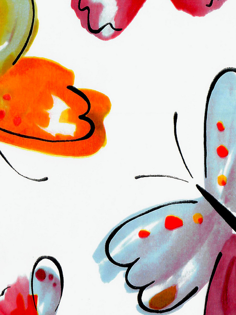 картинка 8116 Пленка самоклеящаяся D&B 0,45*8м  акварельные  бабочки от магазина