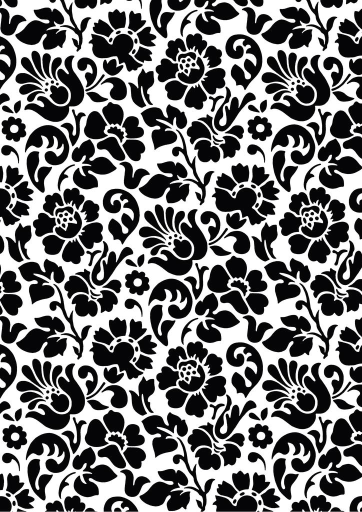 картинка 3098-200 D-C-fix 15х0.45м Пленка самоклеющаяся Декор узор цветы черный от магазина
