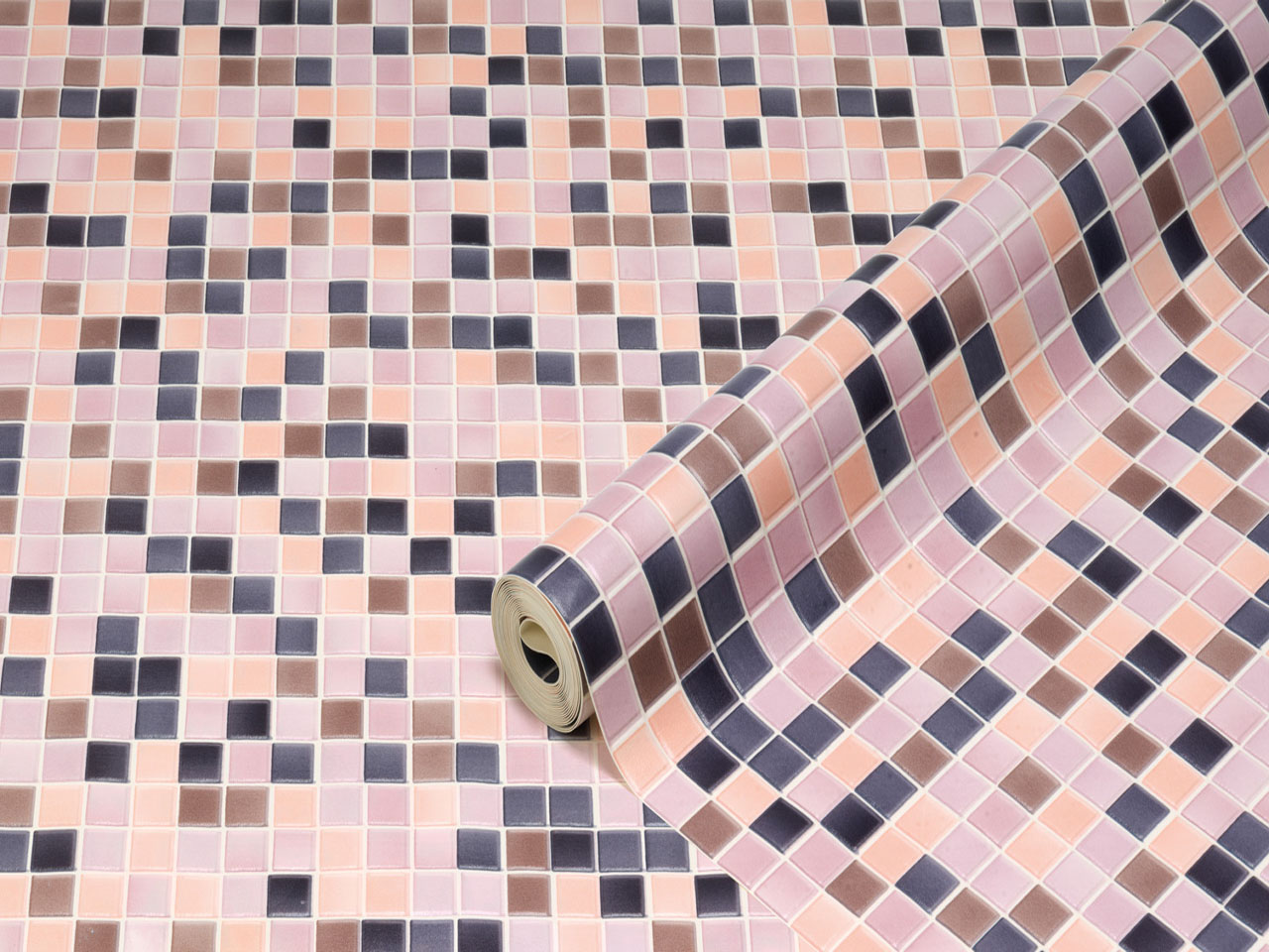 картинка 270-1011 CERAMICS - Стеновое покрытие рулонное (67.5см х 4м) Мозаика Каррара от магазина