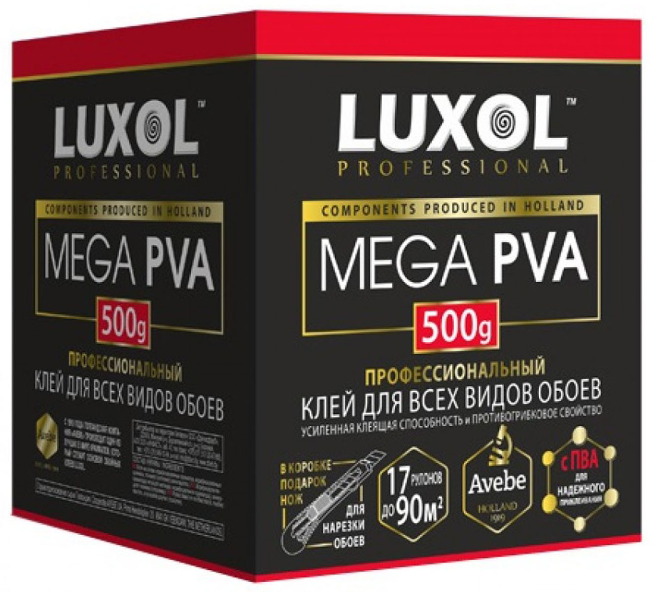 картинка Клей обойный LUXOL MEGA PVA универсальный (Professional) 500г от магазина